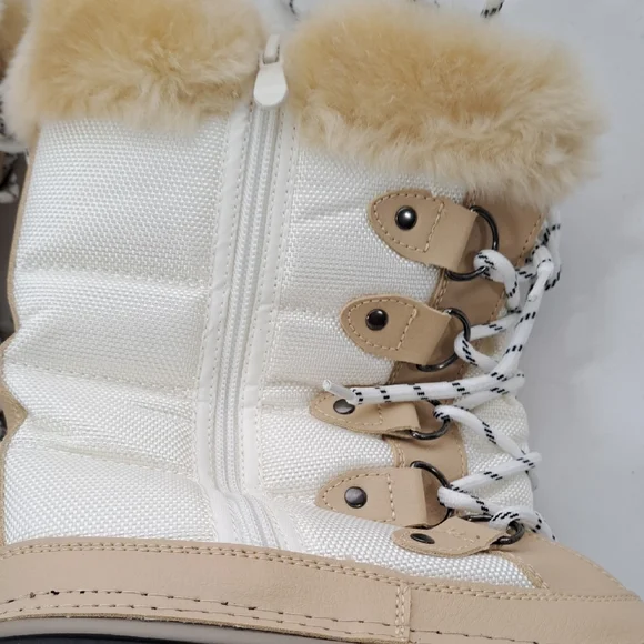 Dream Pairs Women's Winter Boots with Faux Fur in Tan and Black - Picture 10 of 16